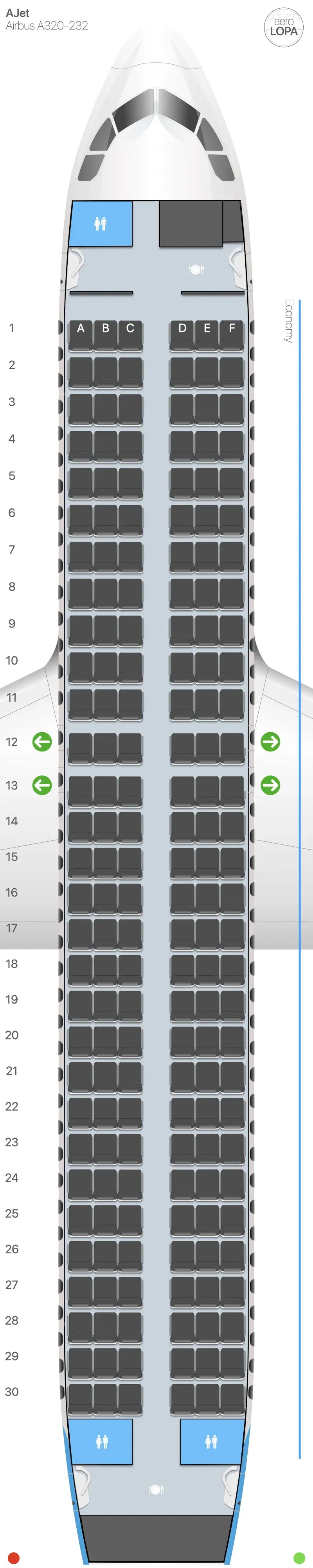 vf-320 seat map