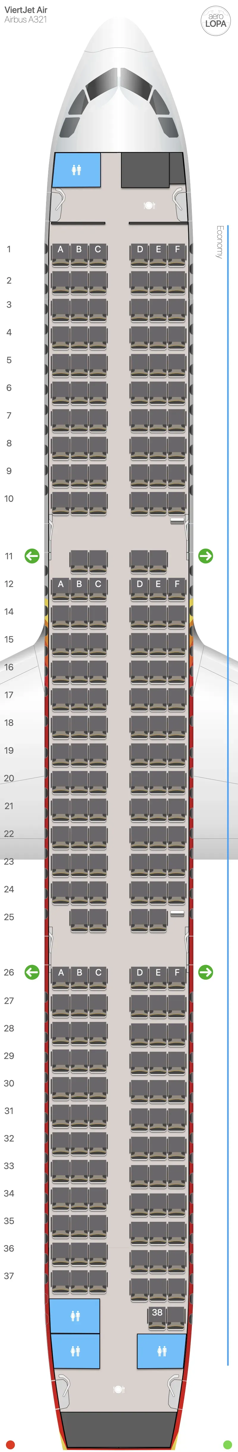vj-321-1 seat map