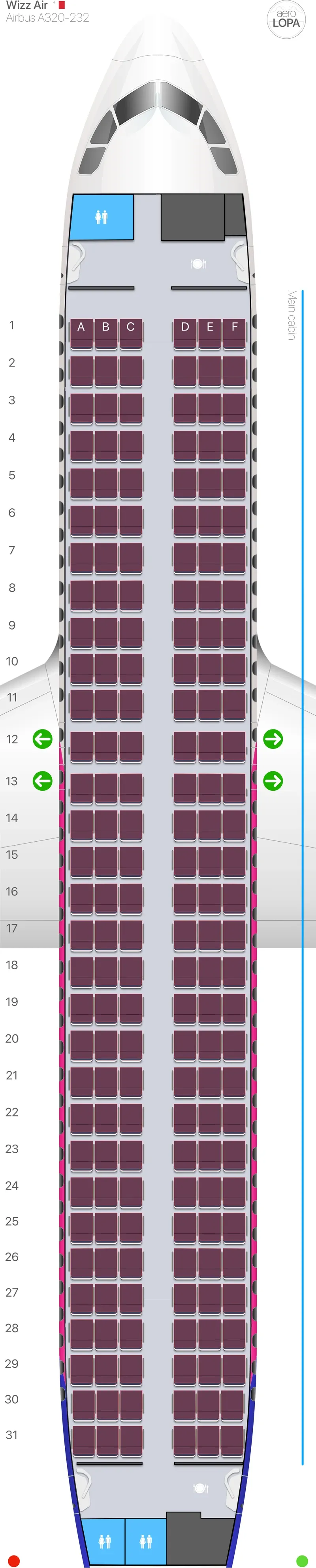w6-320-2 seat map