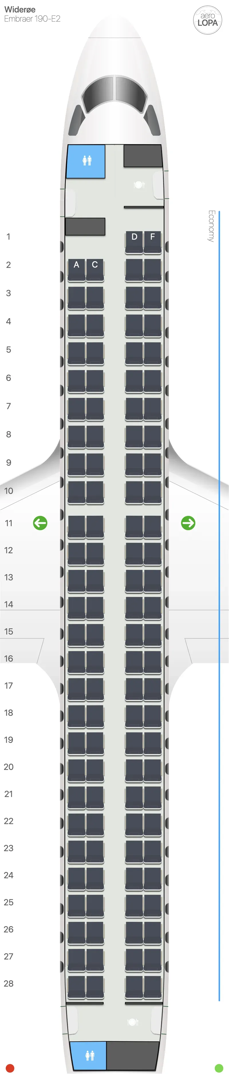 wf-290 seat map