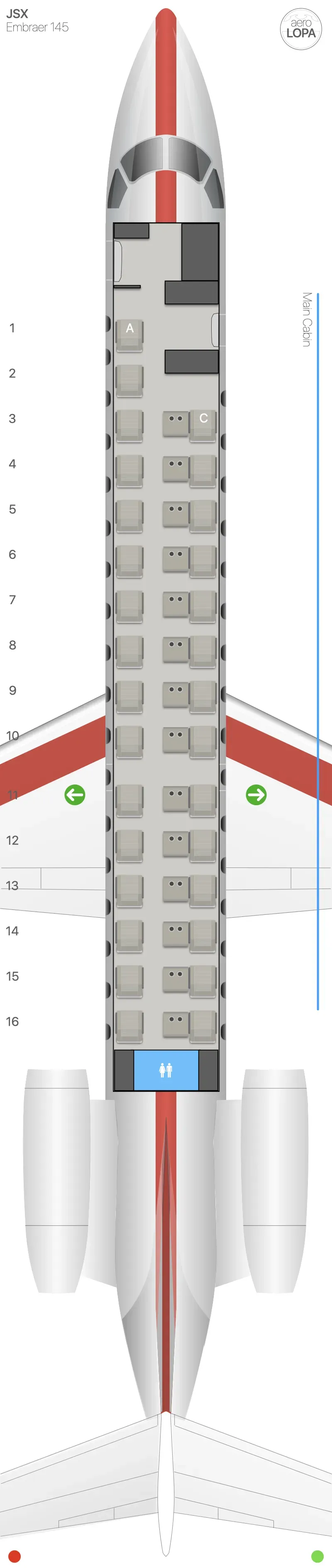 xe-e45 seat map