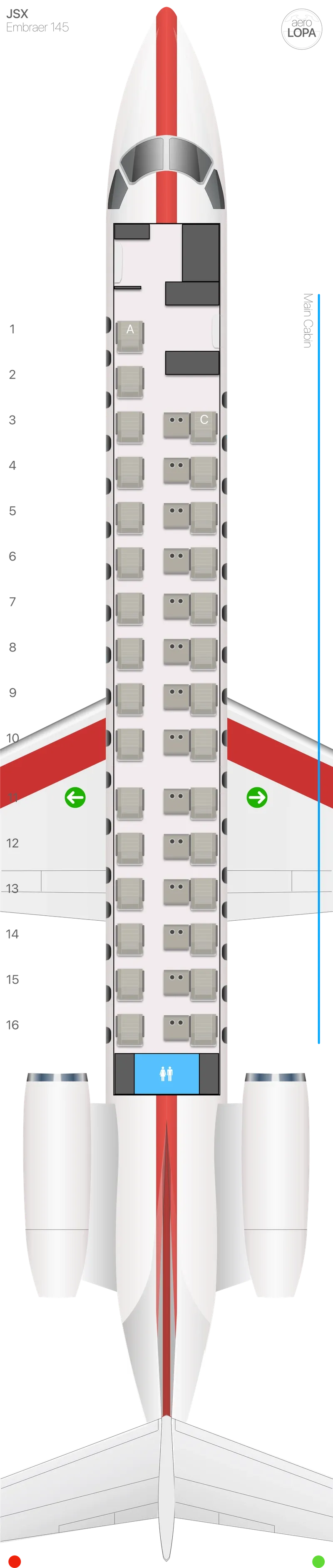 xe-e45 seat map