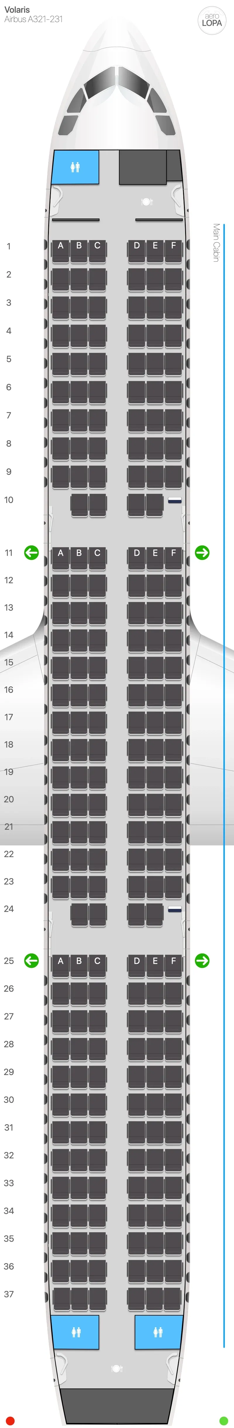 y4-321 seat map