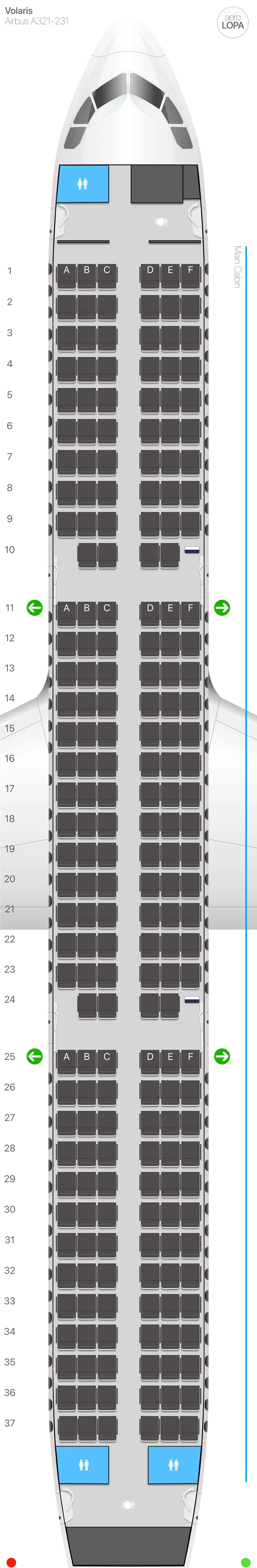 y4-321 seat map