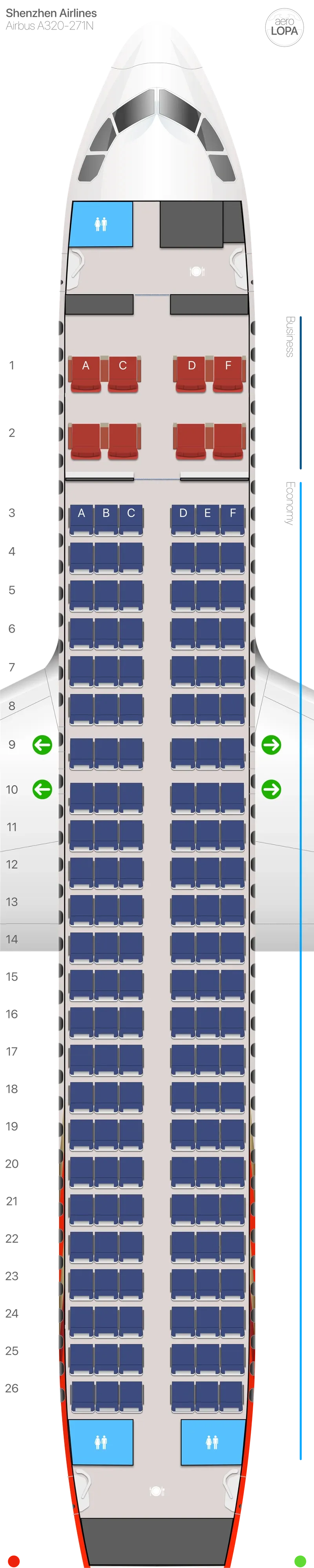 zh-32n-2 seat map
